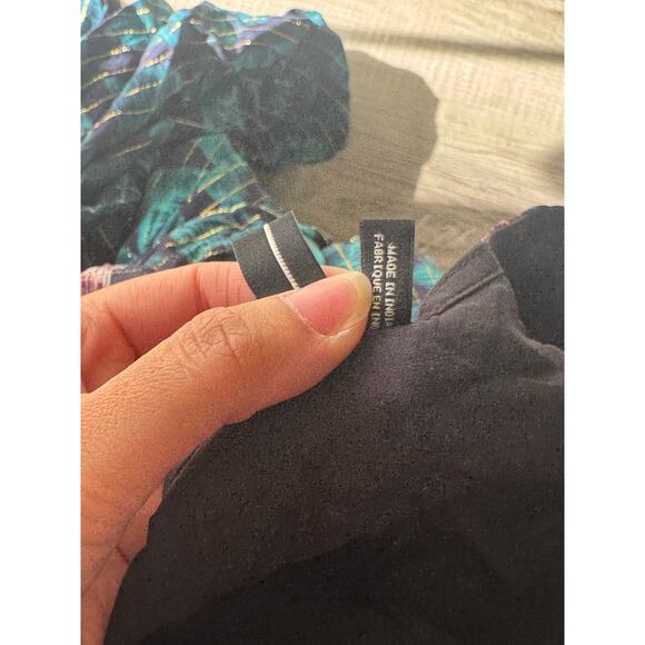 Anthropologie Lisette Maxi Dress Boho Mixed Print XS Petite EUC - Picture 6 of 9